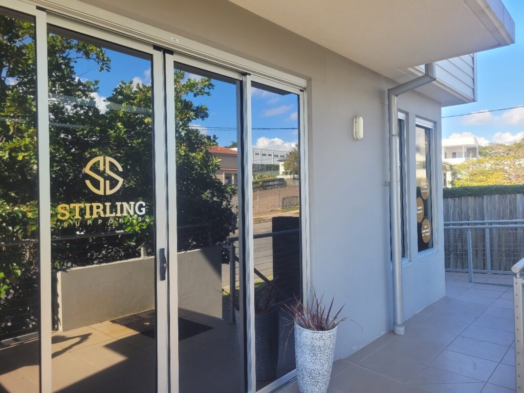 Gold Coast Stirling Supports office front door